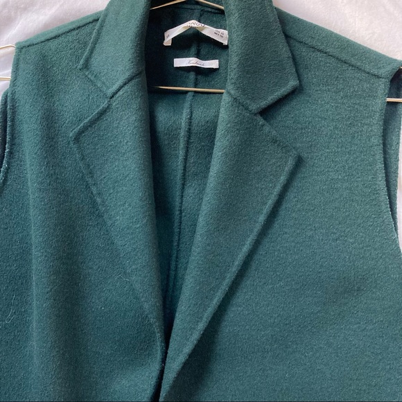 Mango Handmade Wool Blend Gilet Coat Vest 40” - Picture 7 of 8